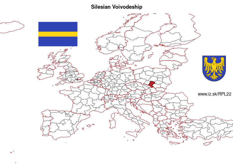 map of Silesian Voivodeship PL22