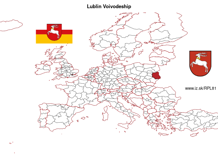 map of Lublin Voivodeship PL81