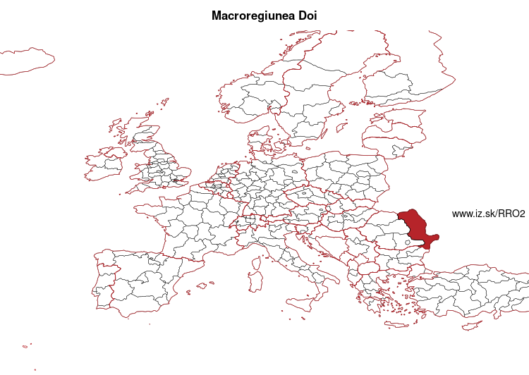 map of Macroregiunea Doi RO2