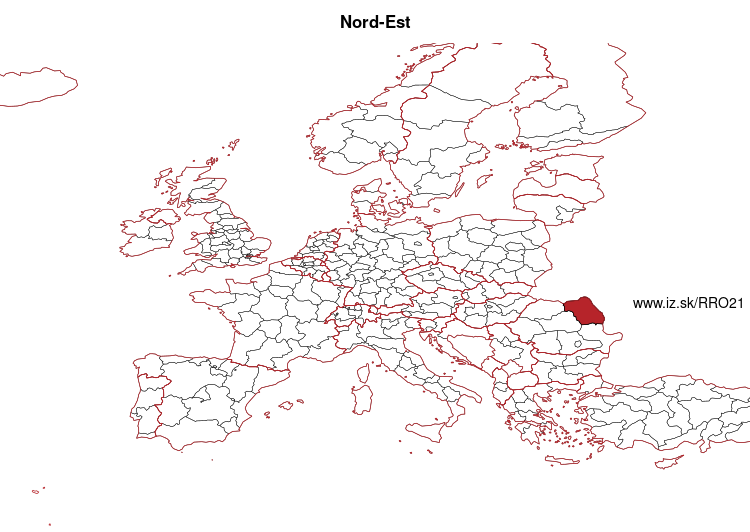 map of Nord-Est RO21