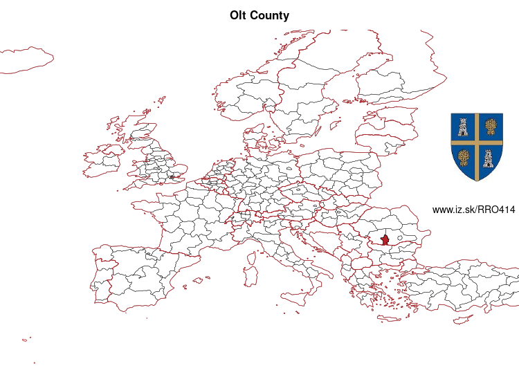 map of Olt County RO414