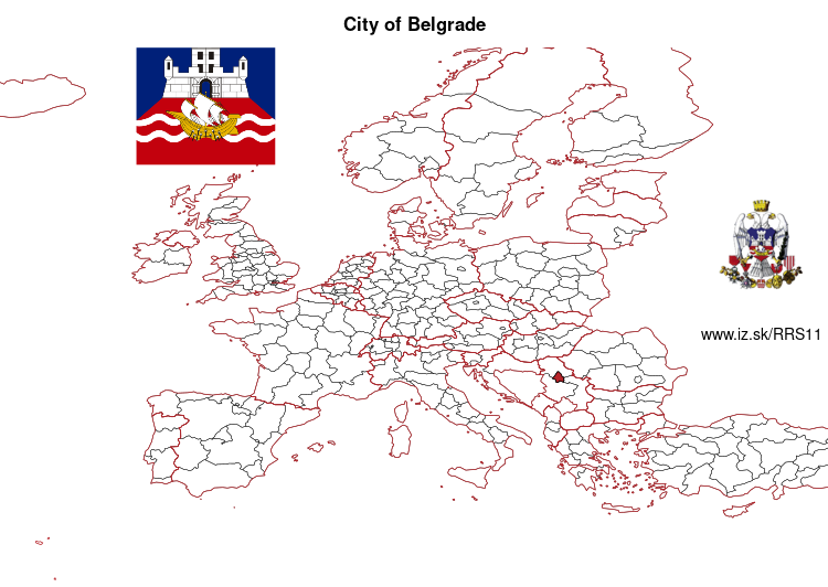 map of City of Belgrade RS11