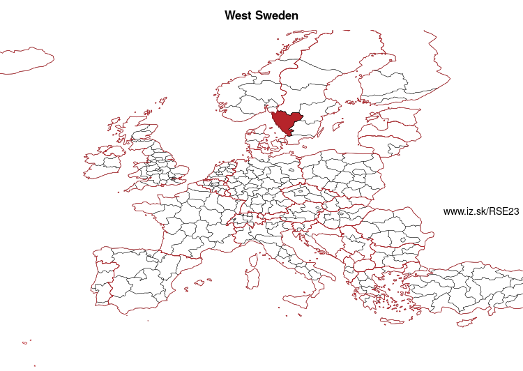 map of West Sweden SE23