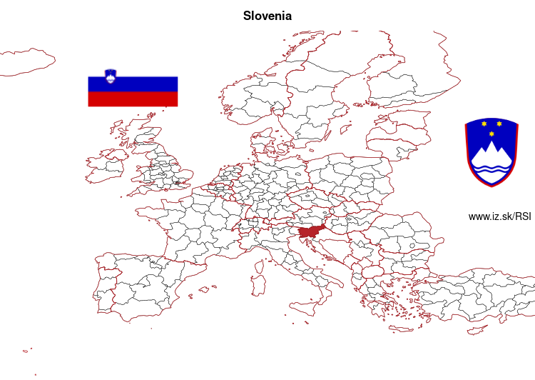 map of Slovenia SI