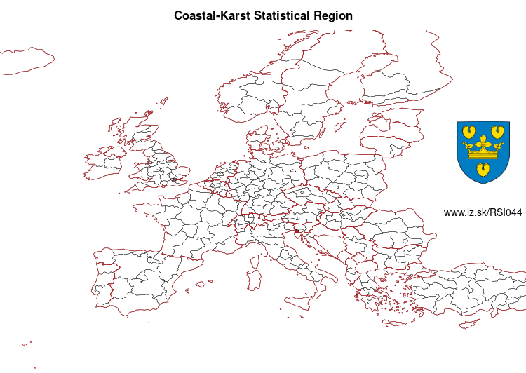 map of Coastal-Karst Statistical Region SI044
