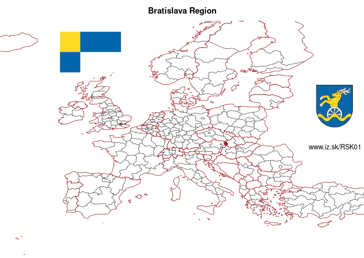 map of Bratislava Region SK01