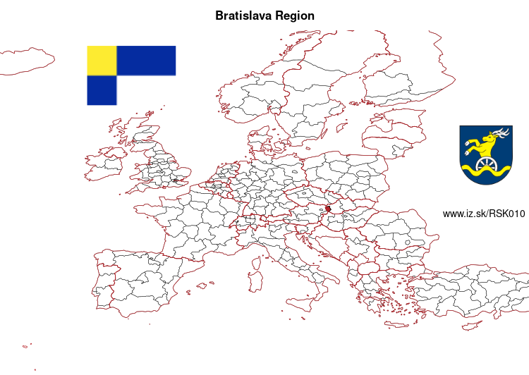 map of Bratislava Region SK010