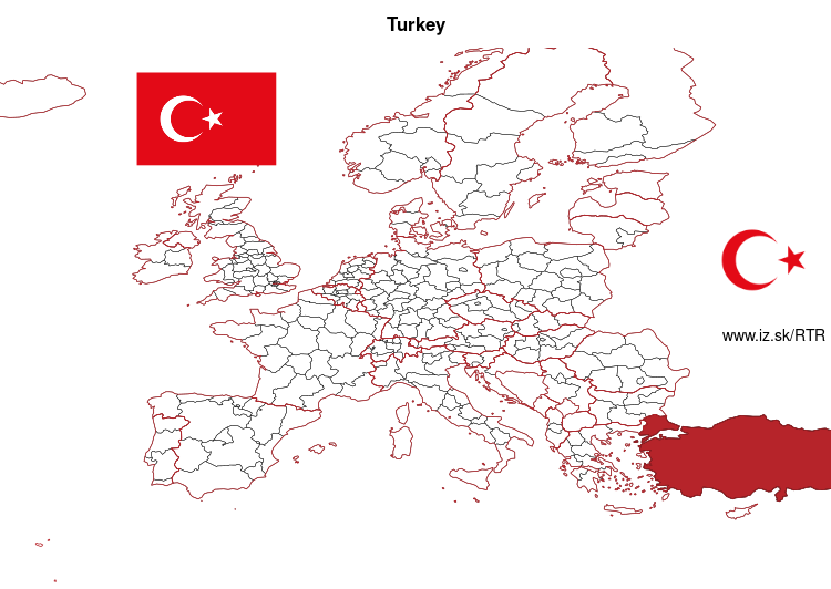 map of Turkey TR