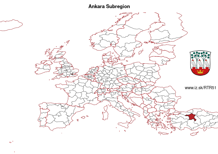 map of Ankara Subregion TR51