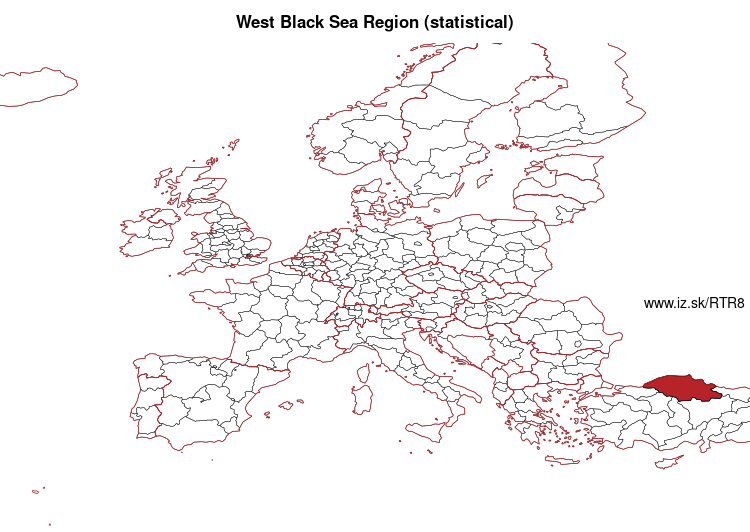 map of West Black Sea Region (statistical) TR8