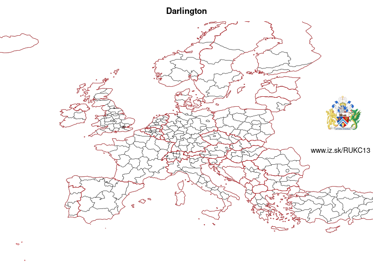 map of Darlington UKC13