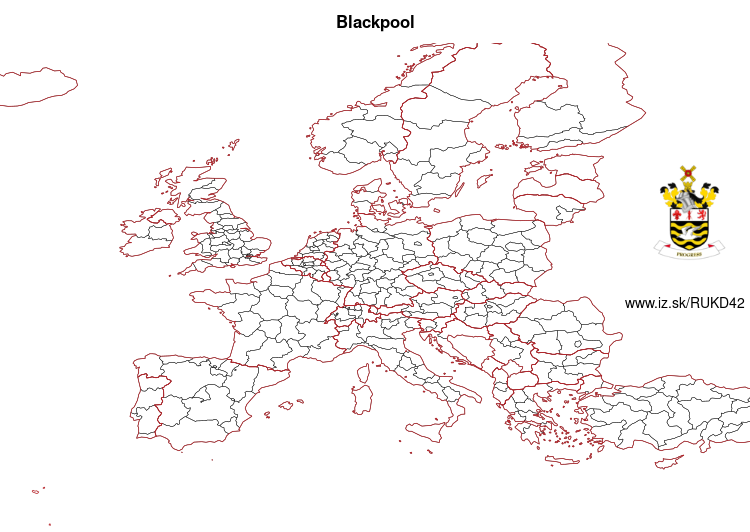 map of Blackpool UKD42