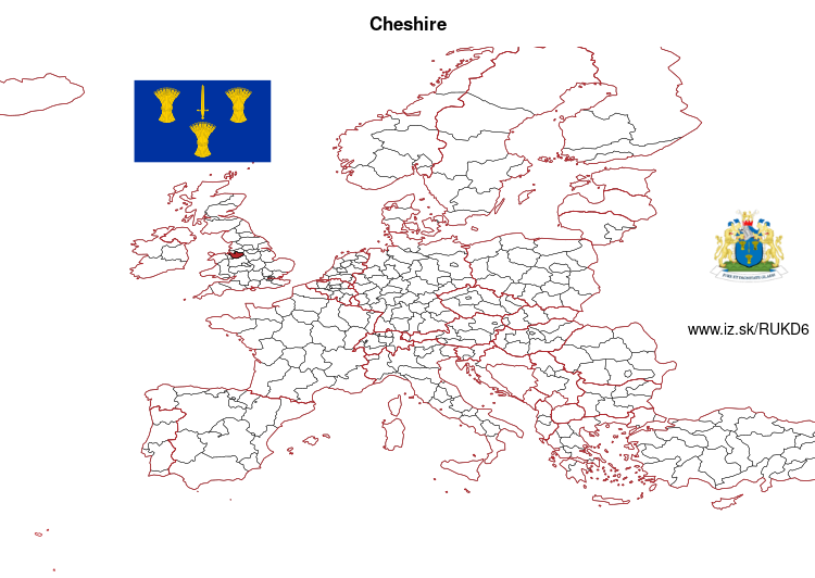 map of Cheshire UKD6