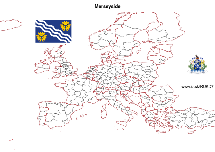 map of Merseyside UKD7