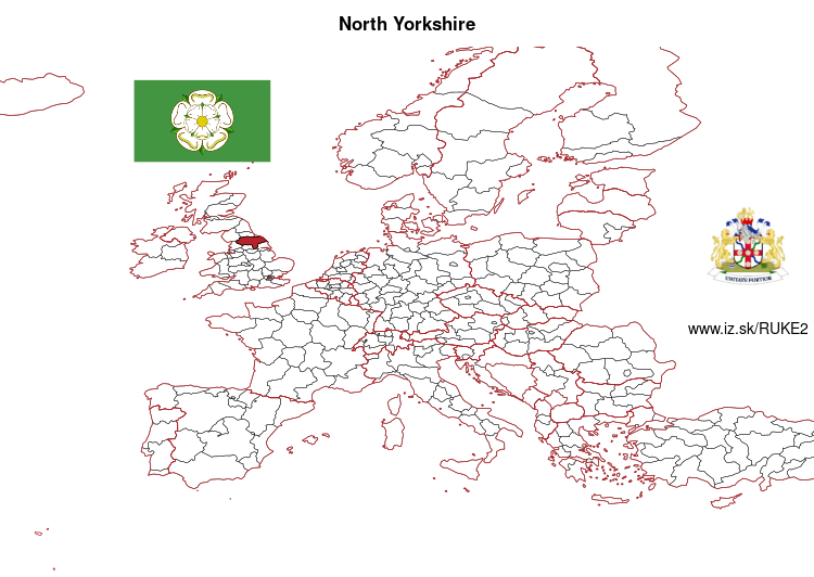 map of North Yorkshire UKE2