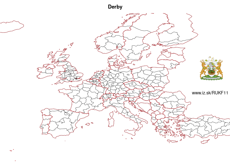map of Derby UKF11
