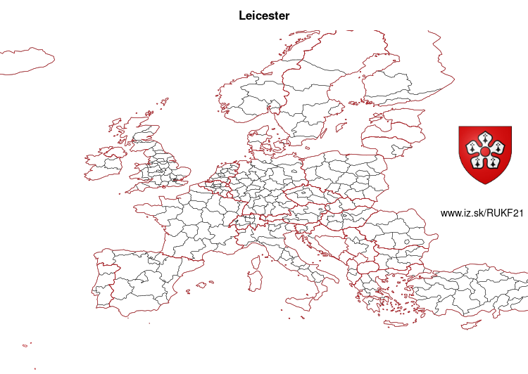 map of Leicester UKF21