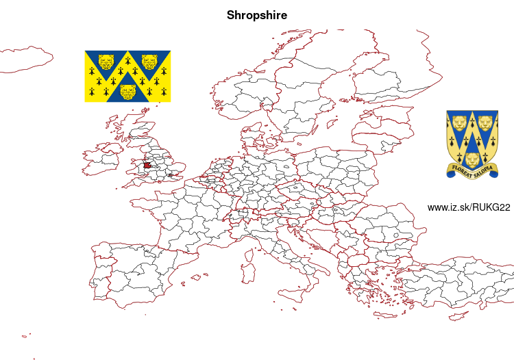 map of Shropshire UKG22