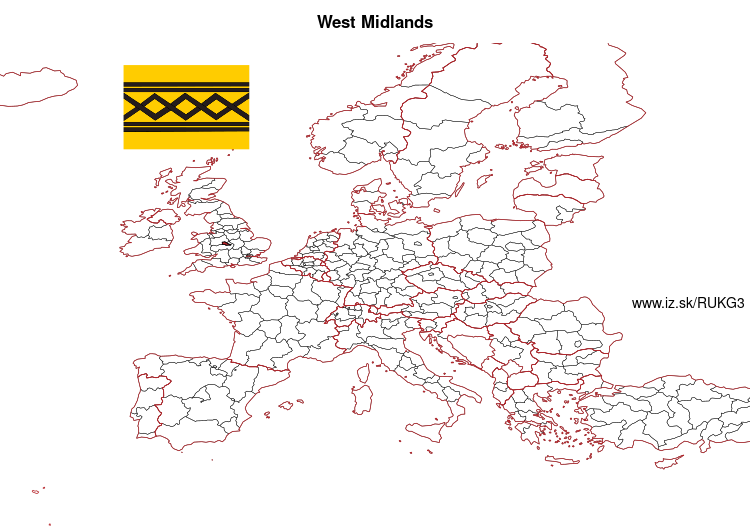 map of West Midlands UKG3