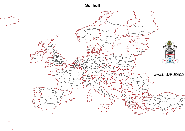 map of Solihull UKG32