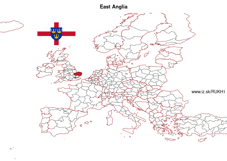 map of East Anglia UKH1