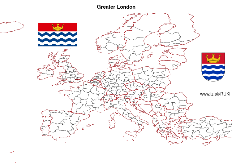 map of Greater London UKI