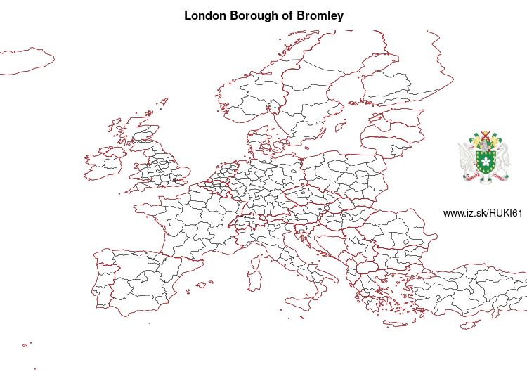map of London Borough of Bromley UKI61