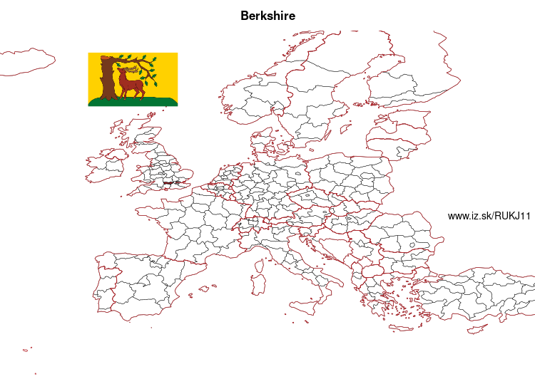 map of Berkshire UKJ11
