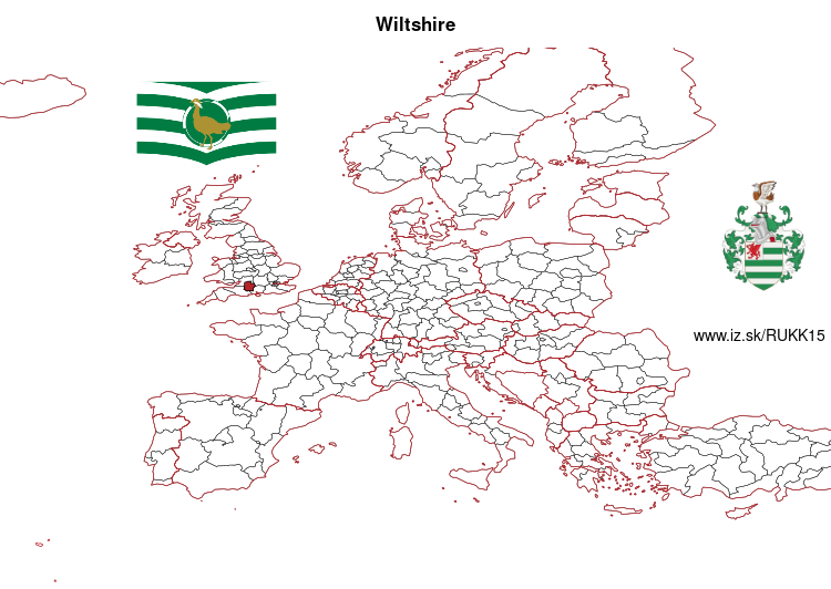 map of Wiltshire UKK15