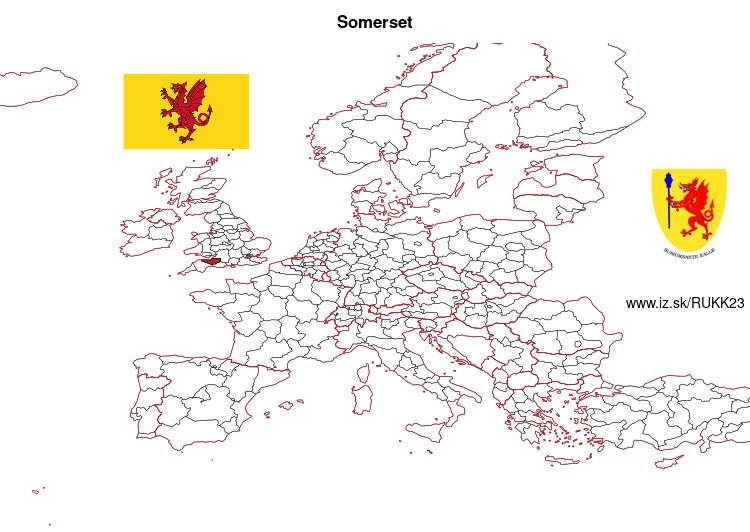 map of Somerset UKK23