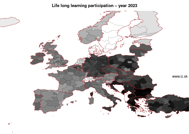 map life long learning participation in nuts 2