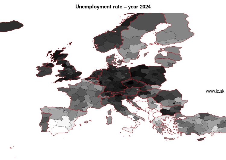 map unemployment rate in nuts 2