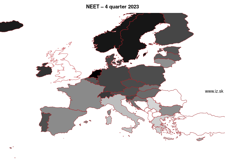 map NEET in nuts 0