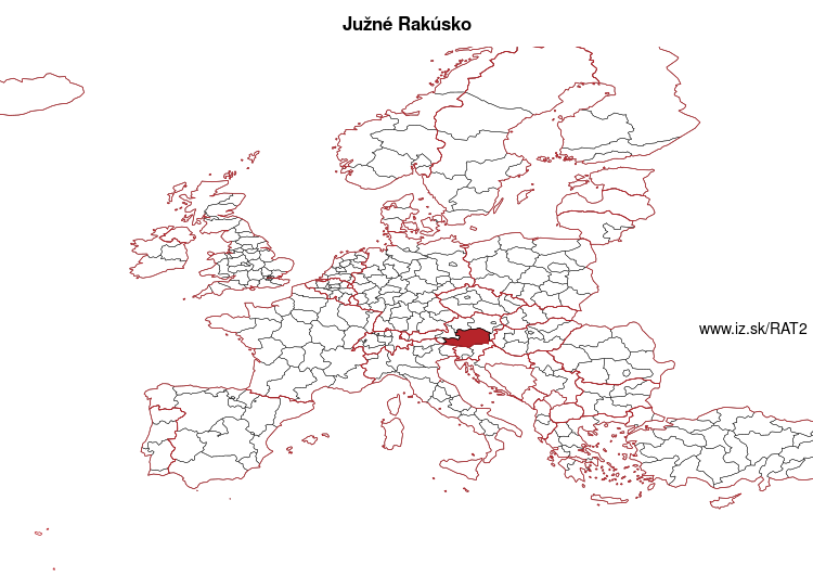 mapka Južné Rakúsko AT2