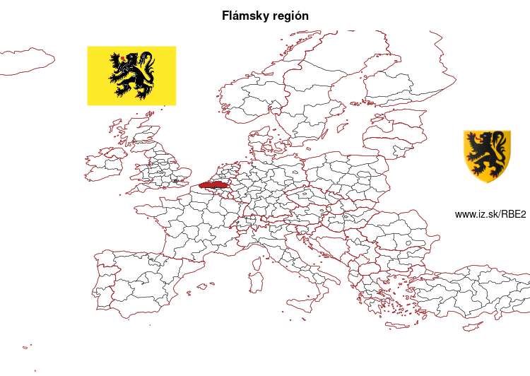 mapka Flámsky región BE2