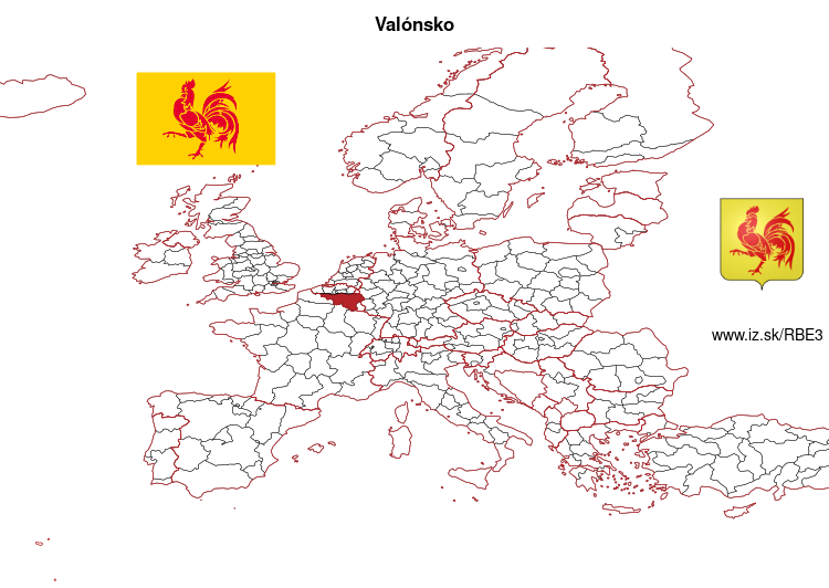 mapka Valónsko BE3