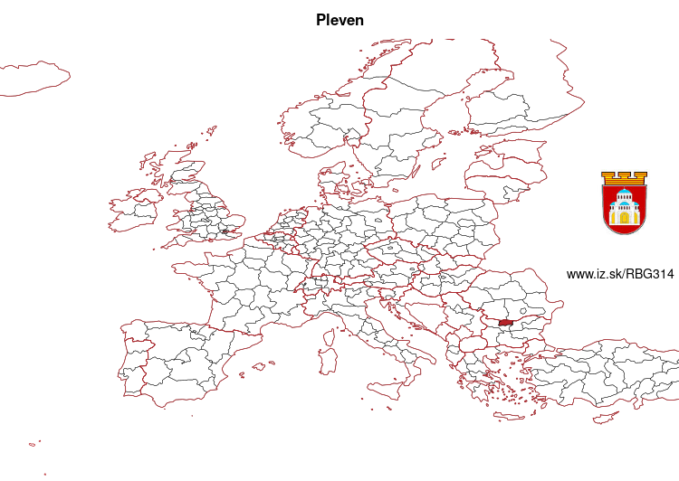 mapka Pleven BG314