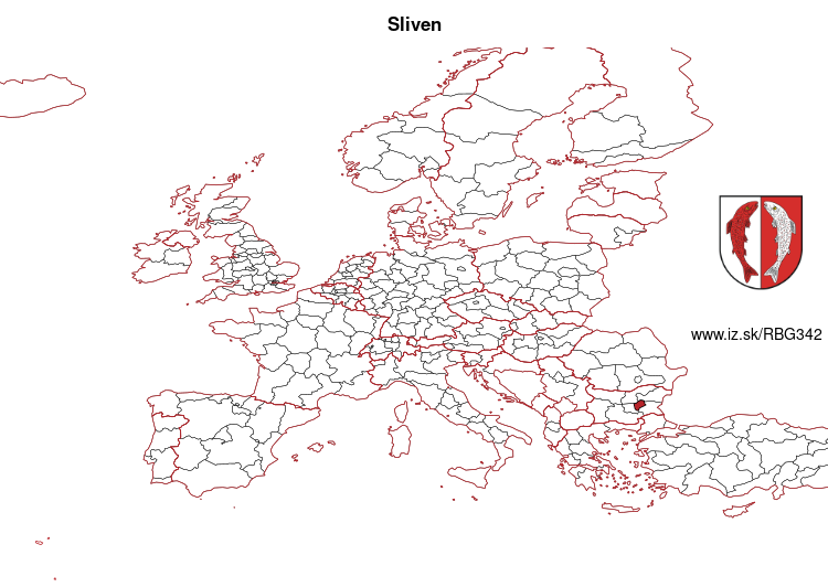 mapka Sliven BG342