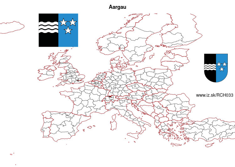 mapka Aargau CH033