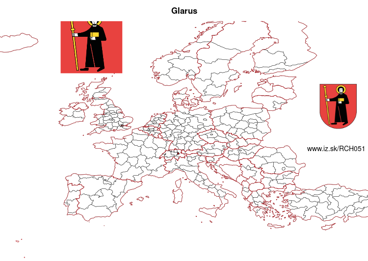 mapka Glarus CH051