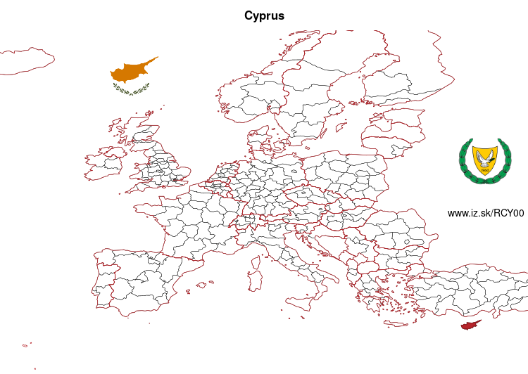 mapka Cyprus CY00