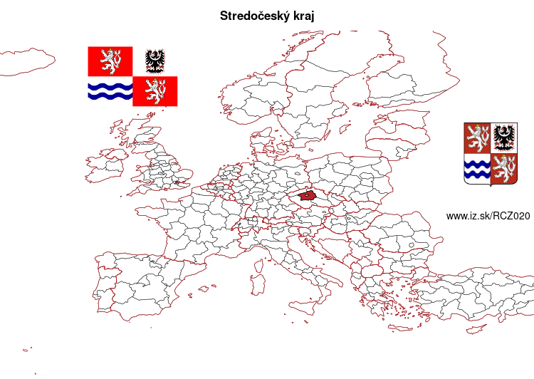 mapka Stredočeský kraj CZ020