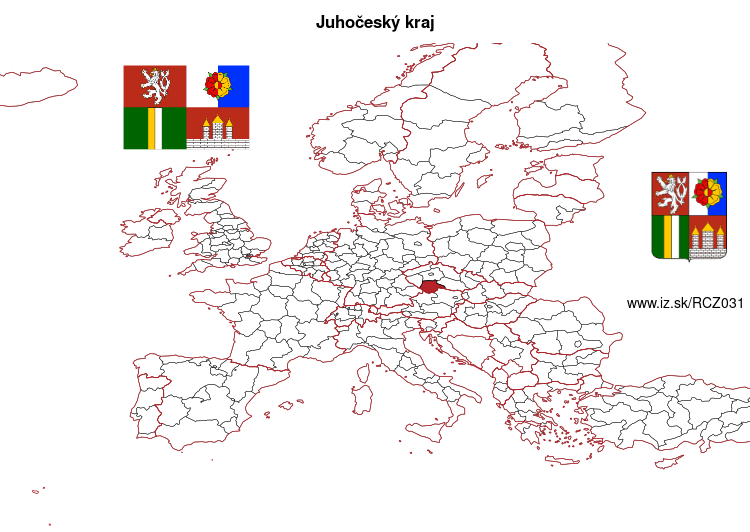 mapka Juhočeský kraj CZ031