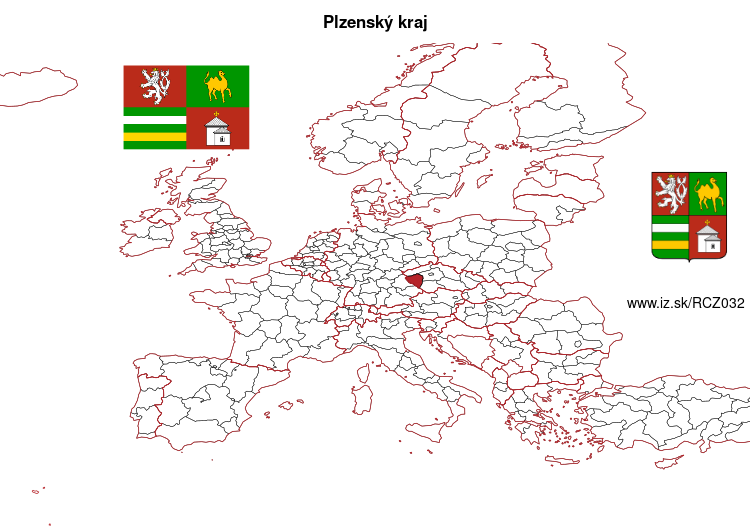 mapka Plzenský kraj CZ032