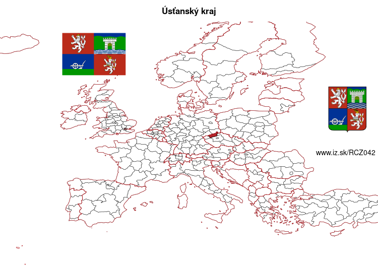 mapka Úsťanský kraj CZ042