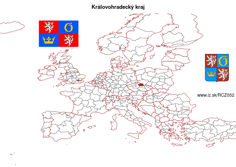 mapka Královohradecký kraj CZ052