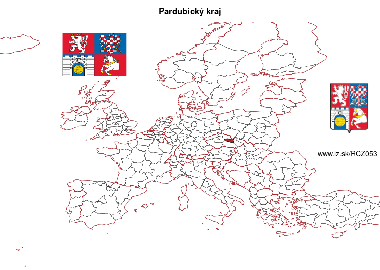 mapka Pardubický kraj CZ053