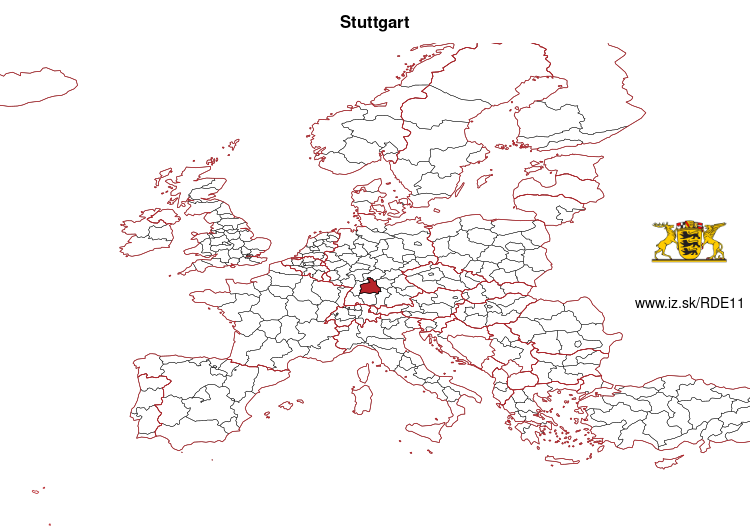 mapka Stuttgart DE11