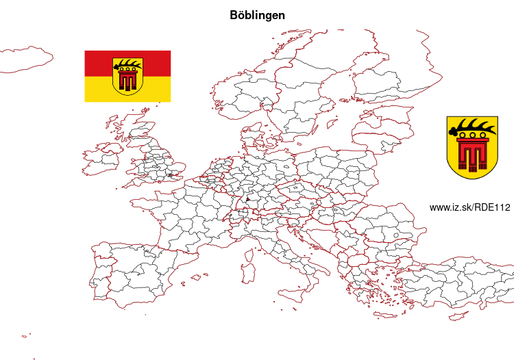 mapka Böblingen DE112