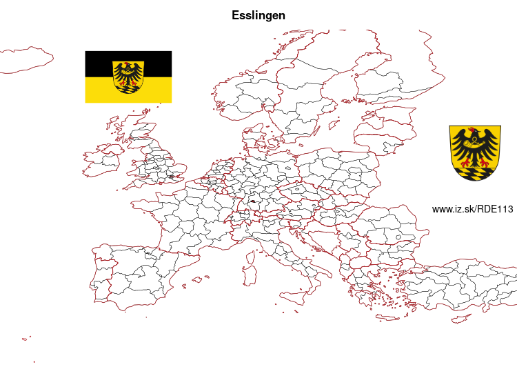 mapka Esslingen DE113